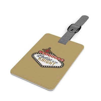 Accessories Ladies Of The Knight Leather Luggage Tag In Gold