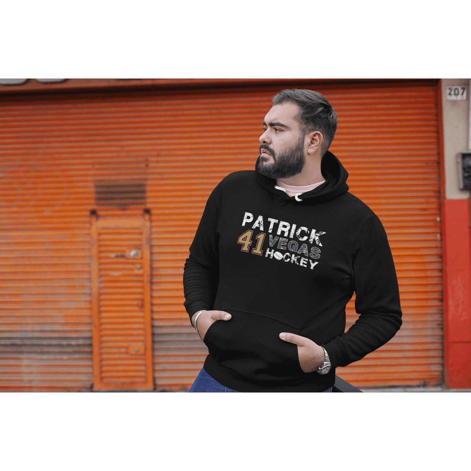 Hoodie Patrick 41 Vegas Hockey Unisex Hooded Sweatshirt