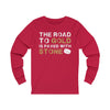 Long-sleeve "The Road To Gold Is Paved With Stone" Unisex Jersey Long Sleeve Shirt