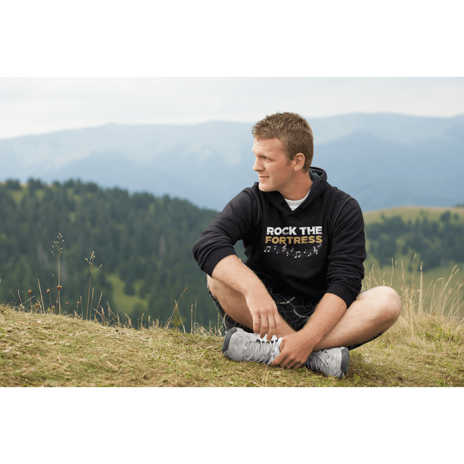 Hoodie "Rock The Fortress" Unisex Hooded Sweatshirt