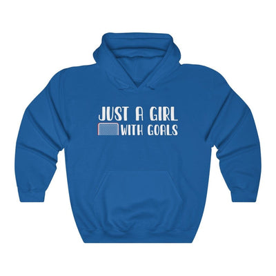 Hoodie "Just A Girl With Goals" Unisex Hooded Sweatshirt