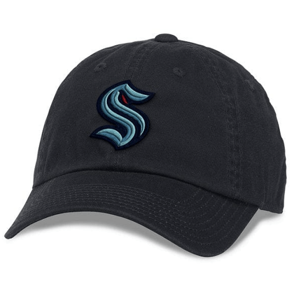 Seattle Kraken Black Adjustable Hat