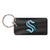 Seattle Kraken Black Rectangle Logo Keychain