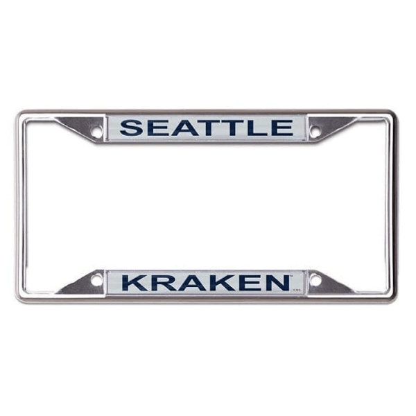 Seattle Kraken Metallic License Plate Frame