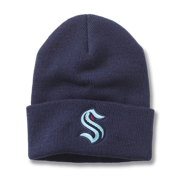 Seattle Kraken Navy Knit Cuffed Beanie