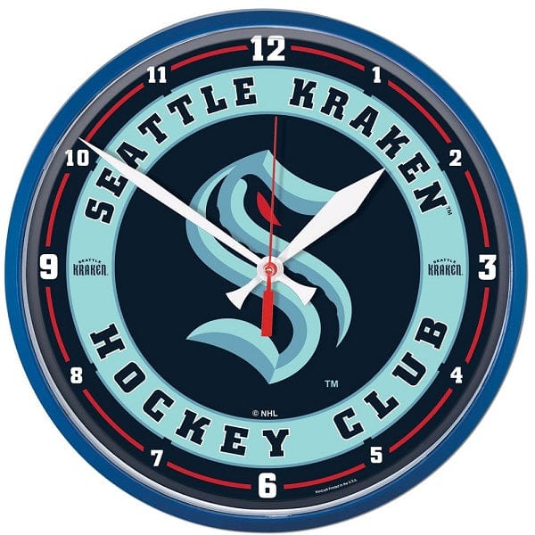 Seattle Kraken Round Wall Clock