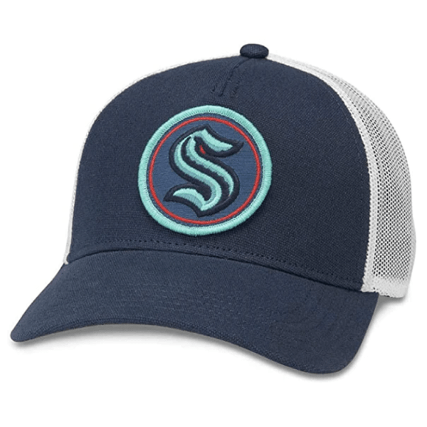 Seattle Kraken Structured Fit Mesh Trucker Hat