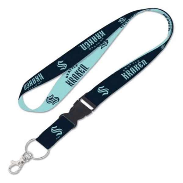 Seattle Kraken Team Color Lanyard With Detachable Buckle