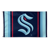 Seattle Kraken Vertical Stripe Primary Logo Deluxe Flag, 3x5 feet