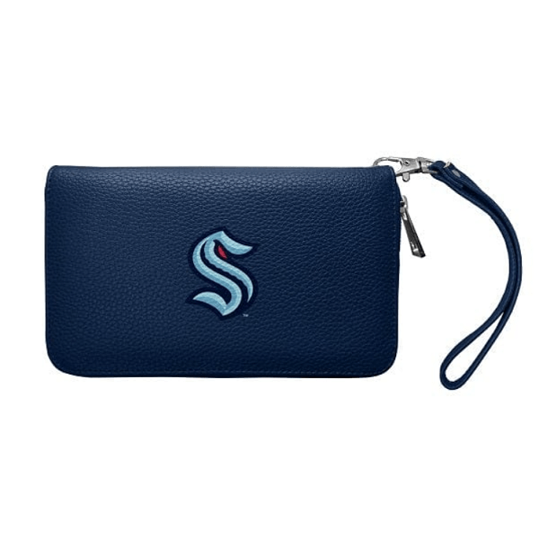 Seattle Kraken Zip Organizer Wristlet Wallet