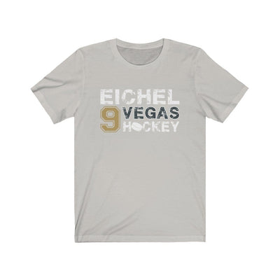 T-Shirt Silver / S Eichel 9 Vegas Hockey Unisex Jersey Tee