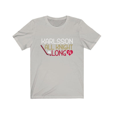 T-Shirt Silver / S Karlsson All Knight Long Unisex Jersey Tee