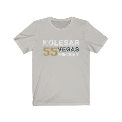 T-Shirt Silver / S Kolesar 55 Vegas Hockey Unisex Jersey Tee
