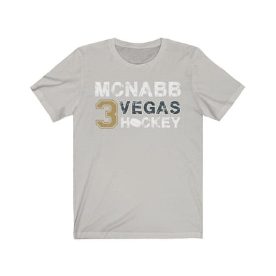 T-Shirt Silver / S McNabb 3 Vegas Hockey Unisex Jersey Tee