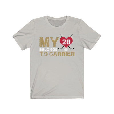 T-Shirt Silver / S My Heart Belongs To Carrier Unisex Jersey Tee