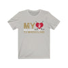 T-Shirt Silver / S My Heart Belongs To Whitecloud Unisex Jersey Tee