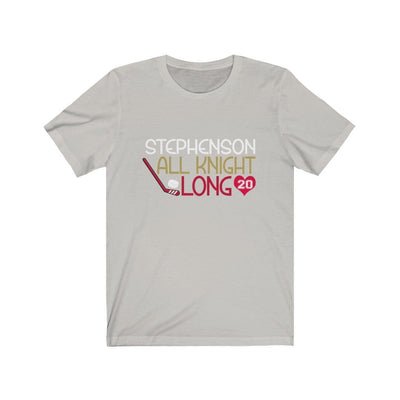 T-Shirt Silver / S Stephenson All Knight Long Unisex Jersey Tee