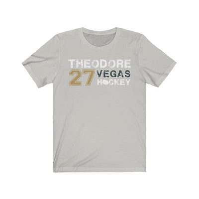 T-Shirt Silver / S Theodore 27 Vegas Hockey Unisex Jersey Tee