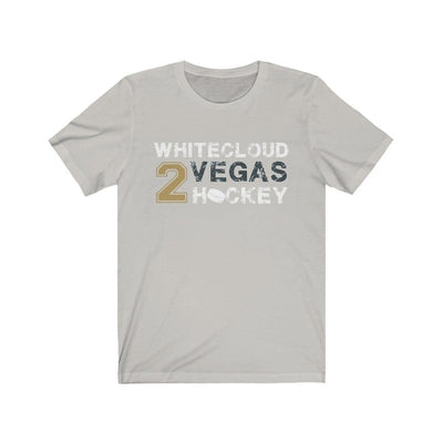 T-Shirt Silver / S Whitecloud 2 Vegas Hockey Unisex Jersey Tee