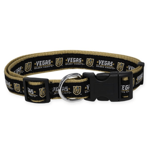 Small Vegas Golden Knights Adjustable Dog Collar