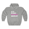Hoodie "Eat Sleep Hockey Repeat" Unisex Hooded Sweatshirt