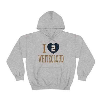 Hoodie "I Heart Whitecloud" Unisex Hooded Sweatshirt