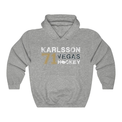 Hoodie Sport Grey / S Karlsson 71 Vegas Hockey Unisex Hooded Sweatshirt