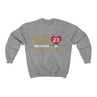 Sweatshirt Sport Grey / S My Heart Belongs To Martinez Unisex Crewneck Sweatshirt