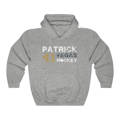 Hoodie Sport Grey / S Patrick 41 Vegas Hockey Unisex Hooded Sweatshirt