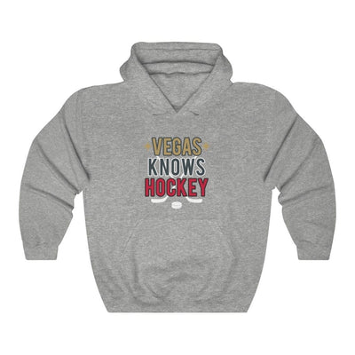 Hoodie Sport Grey / S Vegas Knows Hockey Unisex Hooded Sweatshirt