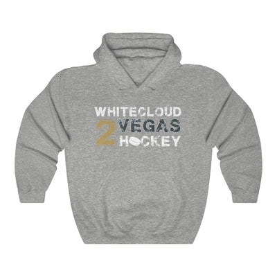 Hoodie Sport Grey / S Whitecloud 2 Vegas Hockey Unisex Hooded Sweatshirt