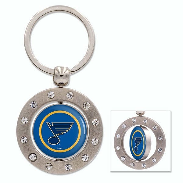 St. Louis Blues Bling Spinner Keychain