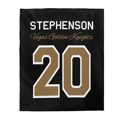 All Over Prints Stephenson 20 Vegas Golden Knights Velveteen Plush Blanket