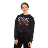 Hoodie Stone All Knight Long Women's Cropped Hooded Sweatshirt