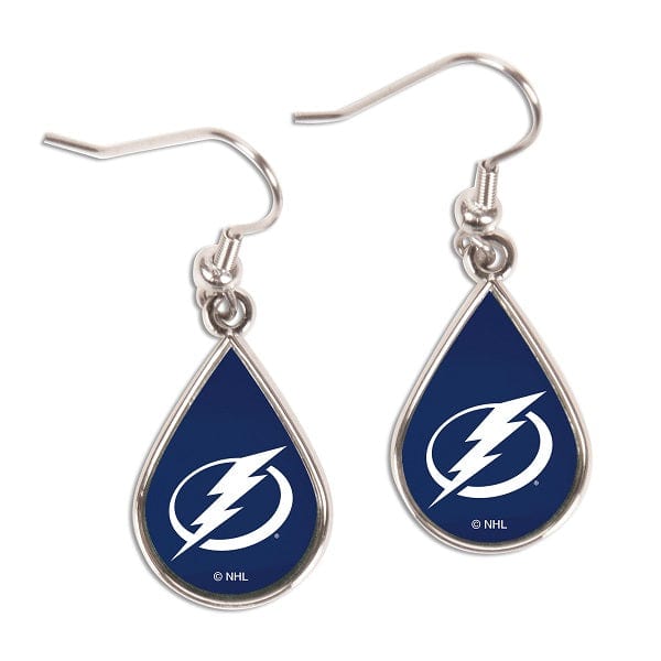 Tampa Bay Lightning Teardrop Dangle Earrings