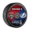 Tampa bay Lightning vs. Florida Panthers 2022 Stanley Cup Playoffs Round 2 Hockey Puck