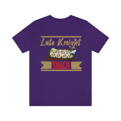 T-Shirt "Late Knight Snack" Sushi Design Unisex Jersey Tee