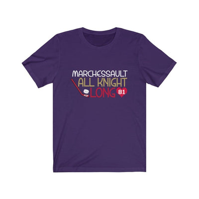 T-Shirt Team Purple / S Marchessault All Knight Long Unisex Jersey Tee