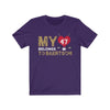 T-Shirt Team Purple / S My Heart Belongs To Baertschi Unisex Jersey Tee