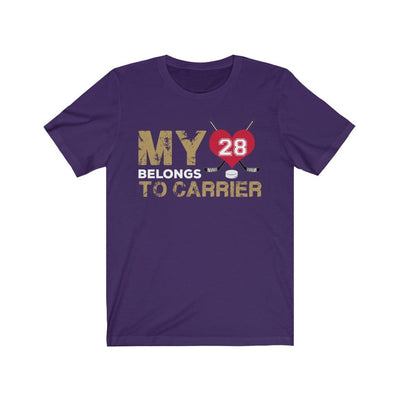 T-Shirt Team Purple / S My Heart Belongs To Carrier Unisex Jersey Tee
