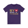 T-Shirt Team Purple / S My Heart Belongs To Hague Unisex Jersey Tee