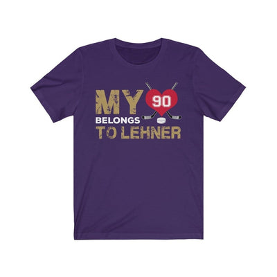 T-Shirt Team Purple / S My Heart Belongs To Lehner Unisex Jersey Tee
