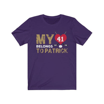 T-Shirt Team Purple / S My Heart Belongs to Patrick Unisex Jersey Tee