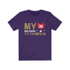 T-Shirt Team Purple / S My Heart Belongs To Thompson Unisex Jersey Tee