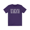 T-Shirt Team Purple / S "Voted Most Likely" Unisex Jersey Tee