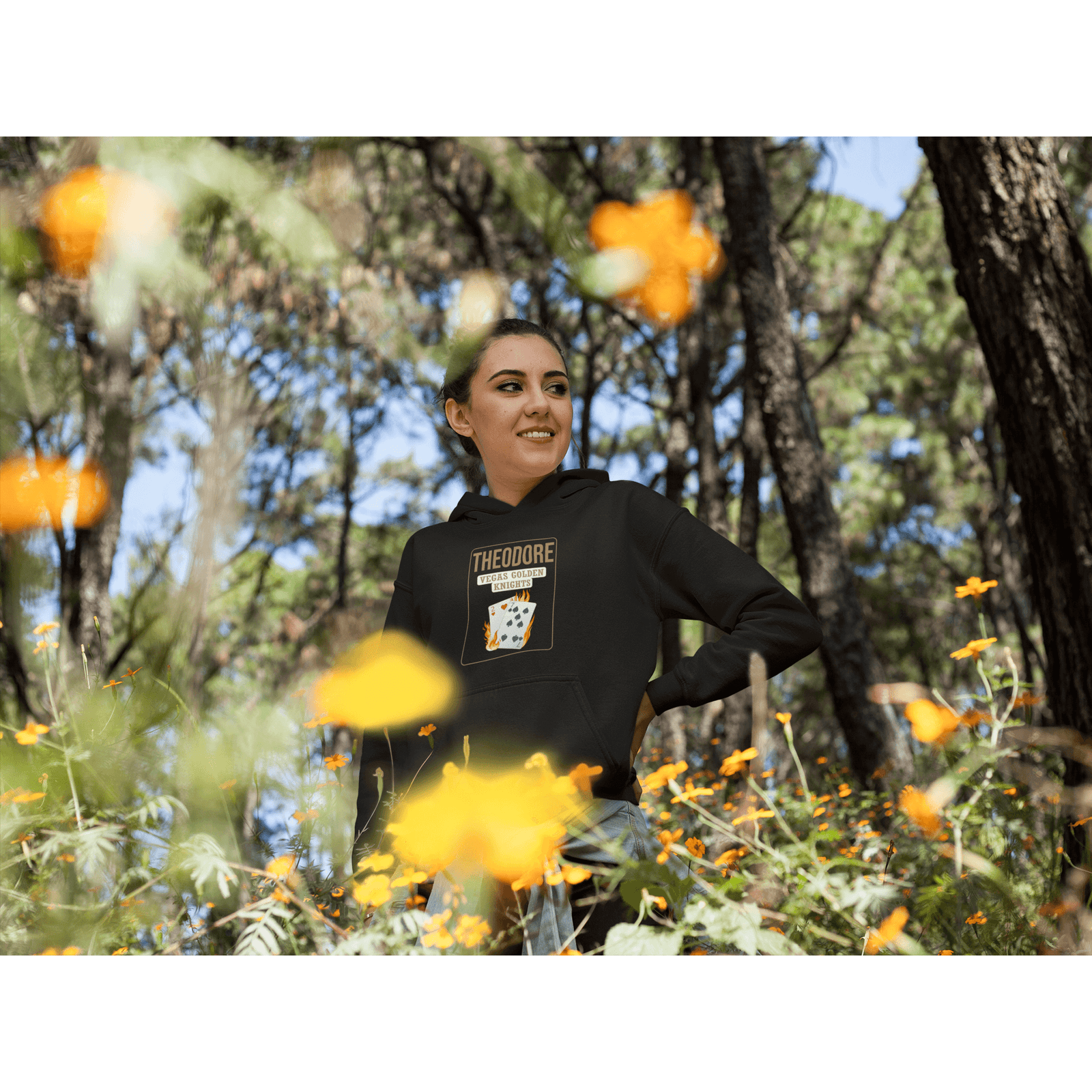 Hoodie Theodore 27 Poker Cards Unisex Hooded Sweatshirt