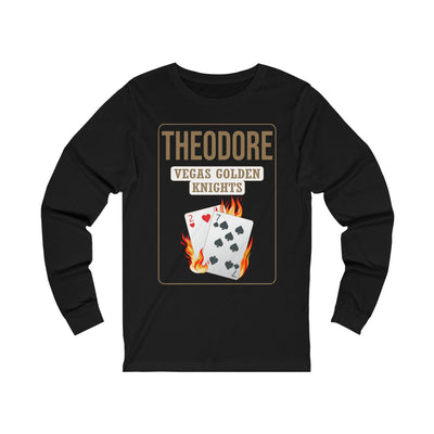 Long-sleeve Theodore 27 Poker Cards Unisex Jersey Long Sleeve Shirt