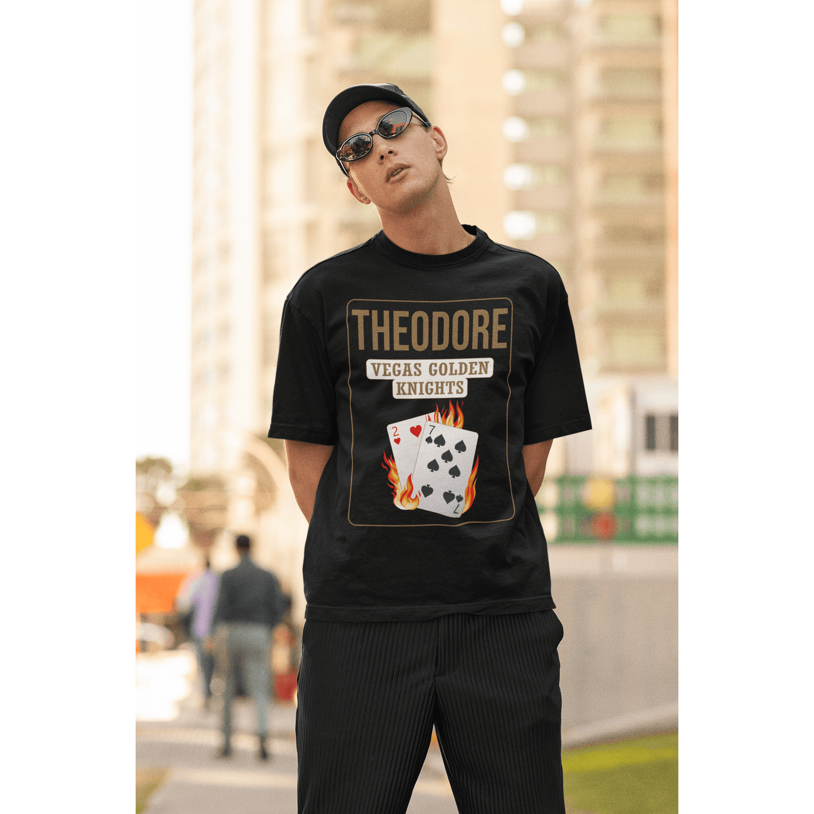 T-Shirt Theodore 27 Poker Cards Unisex Jersey Tee
