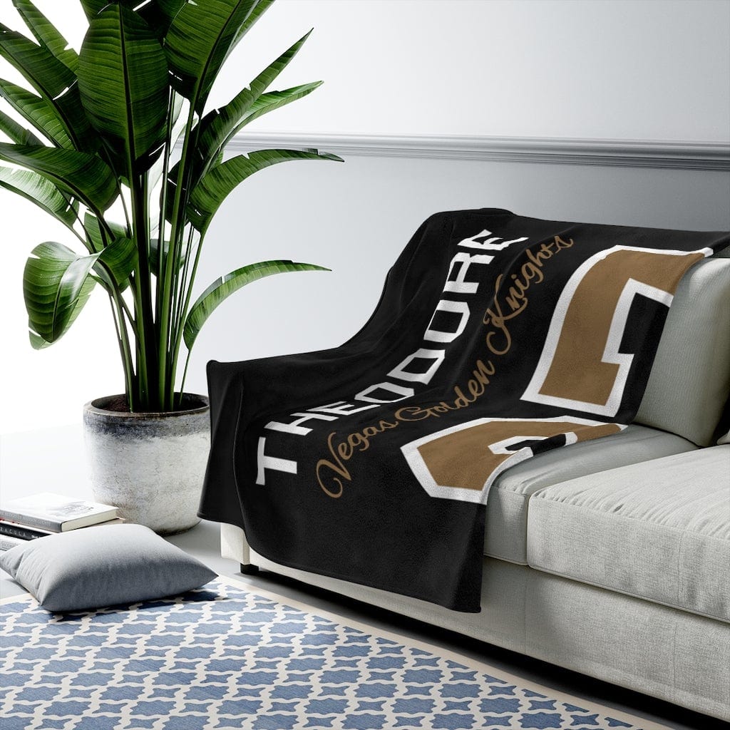 All Over Prints Theodore 27 Vegas Golden Knights Velveteen Plush Blanket