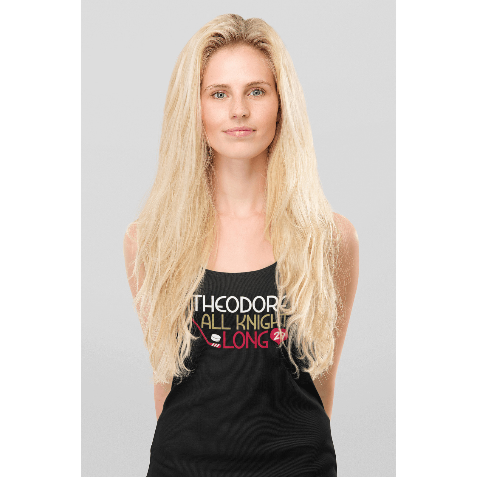 Tank Top Theodore All Knight Long Women's Tri-Blend Racerback Tank
